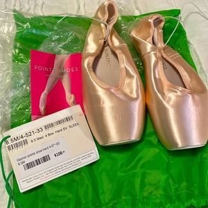 Size 8.5 Med Gaynor Minden Ballet Pointe Shoe New